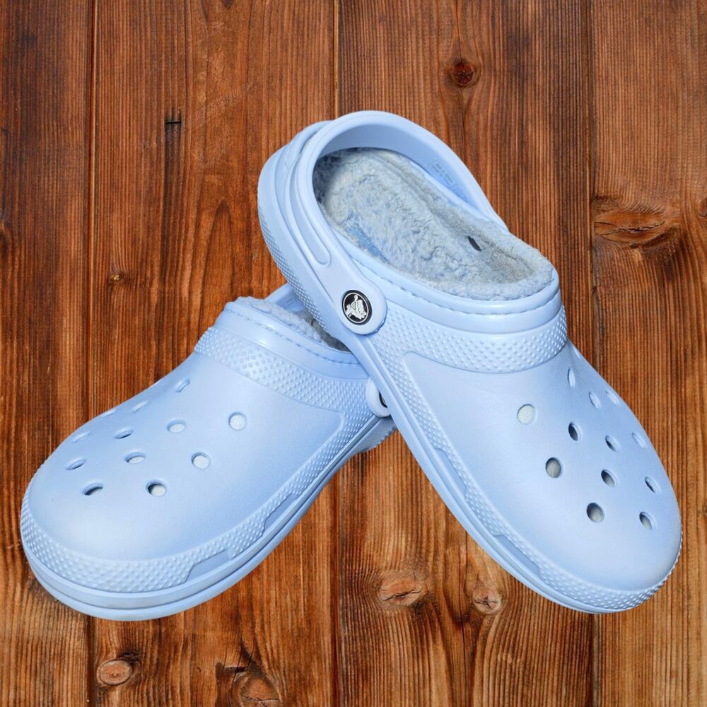 Crocs Classic Lined Clogs Light Blue